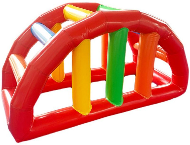 에어바운스 놀이기구 놀이터 스포츠 행사용 시소 반원, 1개, 2.4x1.1x1.2m 반원형 사다리