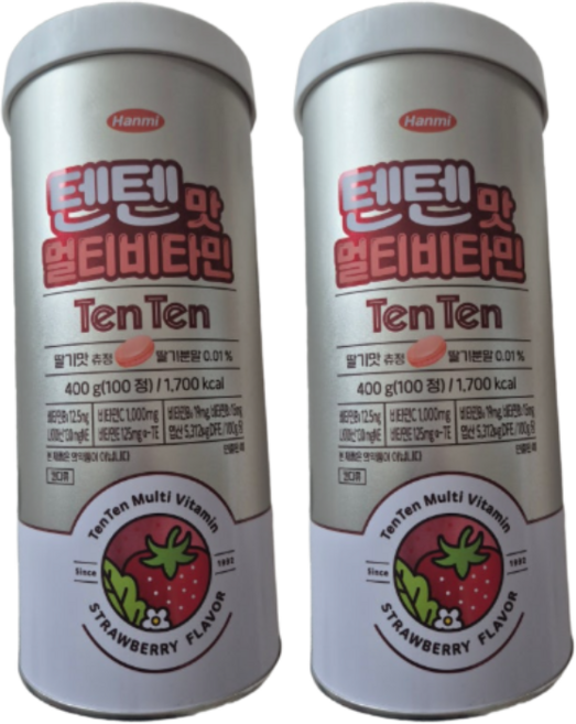 한미약품 텐텐맛 영양제 멀티비타민 츄어블, 2개, 100정