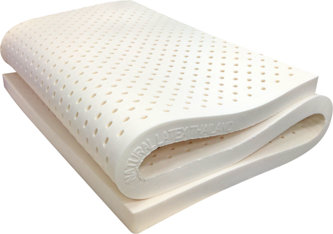 安迪寢具 鑽石切片天然乳膠床墊 5cm 天然乳膠床墊 耐重110kg, 乳白色