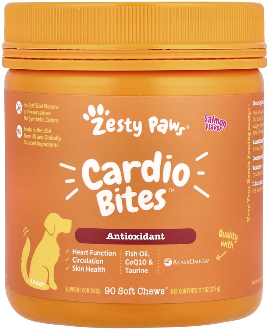 Zesty Paws 반려견용 알레르기 면역 바이츠 모든 연령 양고기 소프트츄 90개 315g(11.1oz), 90정, 면역/항산화, 1개 - 쿠팡