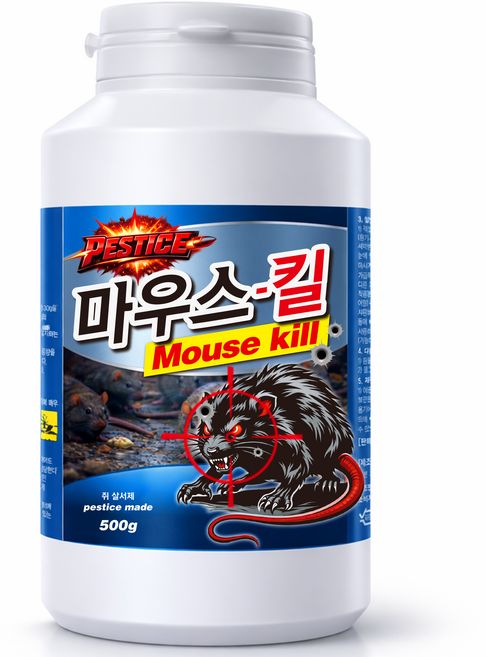 쥐약 살서제 알약 식당 업소용 주택 창고 페스티스 마우스킬 500g, 1개, 1세트
