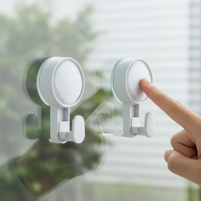 샤샤픽 무타공 강력 흡착 고리, 기본고리, 2개