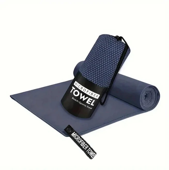 야외 스포츠 슈퍼 흡수성 부드러운 속건성 수건 여행용 요가 해변 목욕에 사용할 있습니다., 01 38x38cm, 14 Navy blue