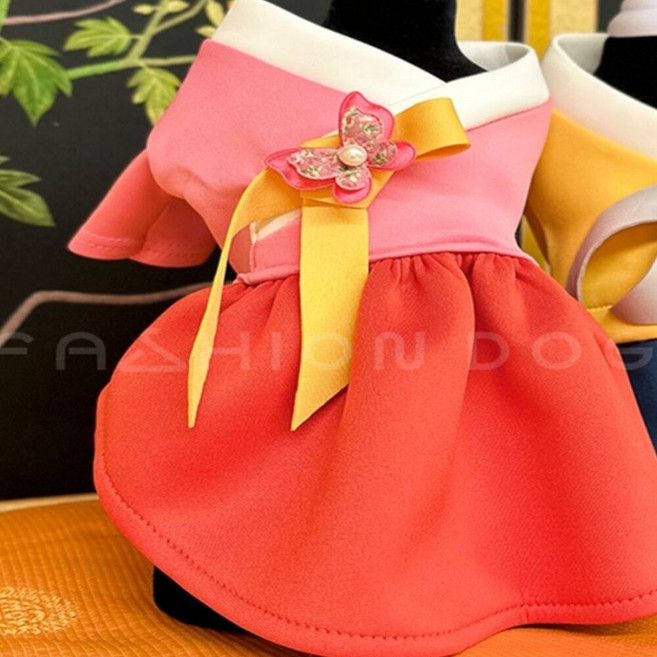 서담 애견한복 추석빔, 바지-S