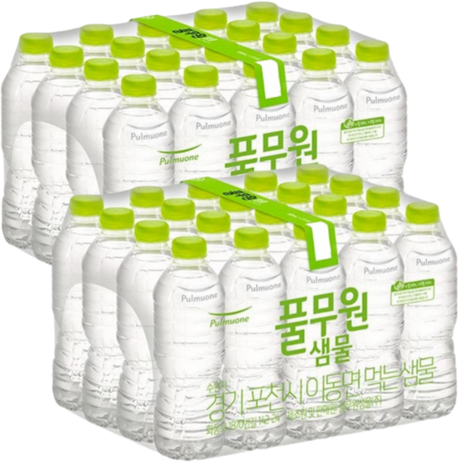 풀무원샘물 생수, 40개, 500ml