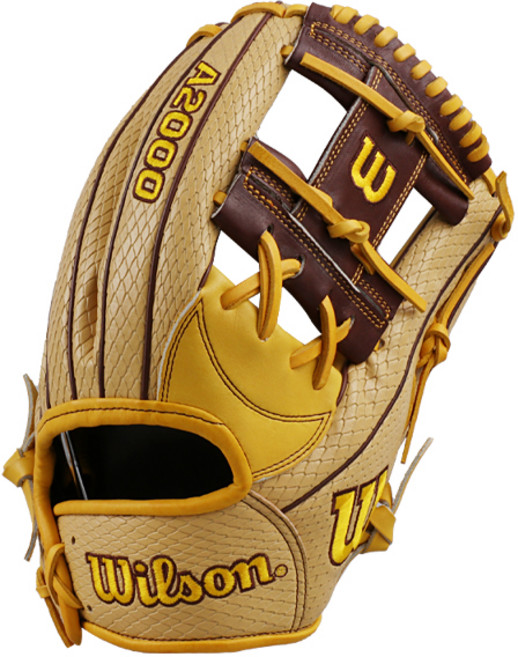 윌슨 A2000 1787 내야 글러브 11.75인치 블론드 브라운 WTA2024KR, 1개, 블론드/브라운