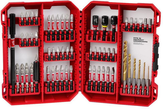 Milwaukee Shockwave 비트 및 드릴 비트 키트 60개 포함 - 48-32-4097, 드라이버비트세트 드릴날 드릴비트 밀워키 쇼크웨이브 비트