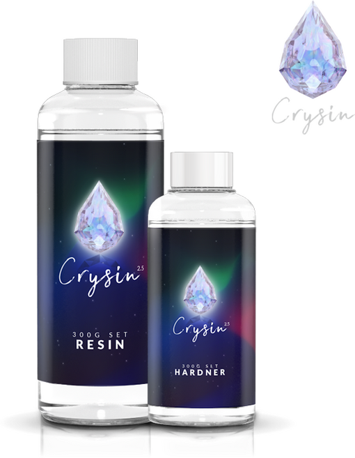[Crysin 2.5] 크리진 300g 세트 크리스탈레진 아트/가구/코팅용 투명에폭시, 1개