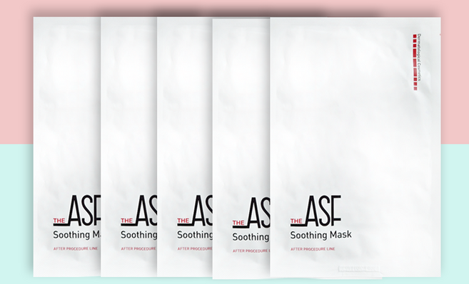 ASF 수딩마스크시트 30g, 5개, 1개입