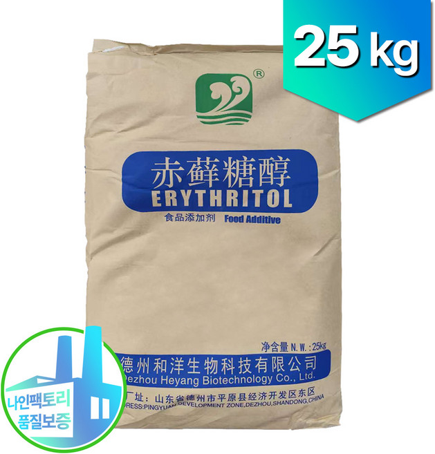 [나인] 에리스리톨 25kg 중국산 포대 대용량 에리스리톨 천연감미료 업소용, 1개