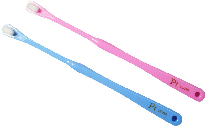 팻 나노 [일본직수입] 백금나노칫솔 치약이필요없는 애완견 고양이 칫솔, 미세모소형견(핑크), 1개