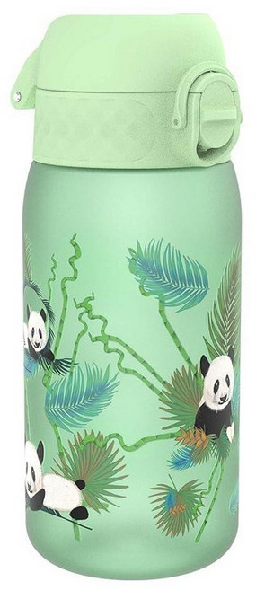 Ion8 누출 방지 아동용 물병 350ml/12온스 유니콘 - BPA 프리 냄새 방지 재활용 폴리머 원터치 플립 뚜껑 캐리 루프 빨대 없음 - 식기 세척기 사용 가능, 12oz / 350ml, Pandas