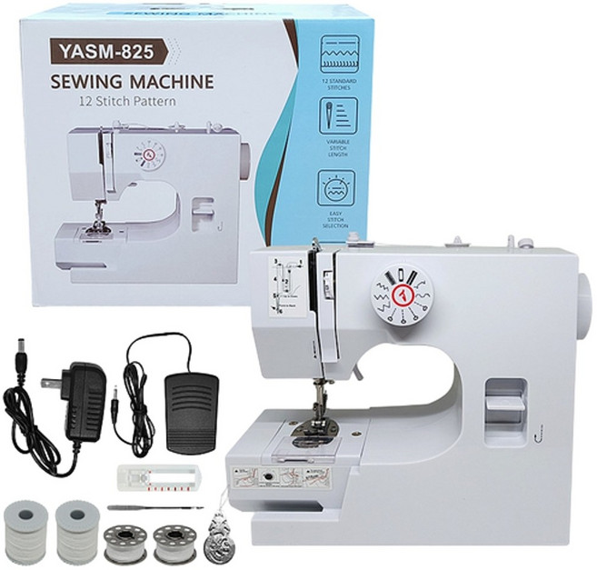 騰星 YASM-825 電動縫紉機 12種縫線模式, 825縫紉機, 如圖所示