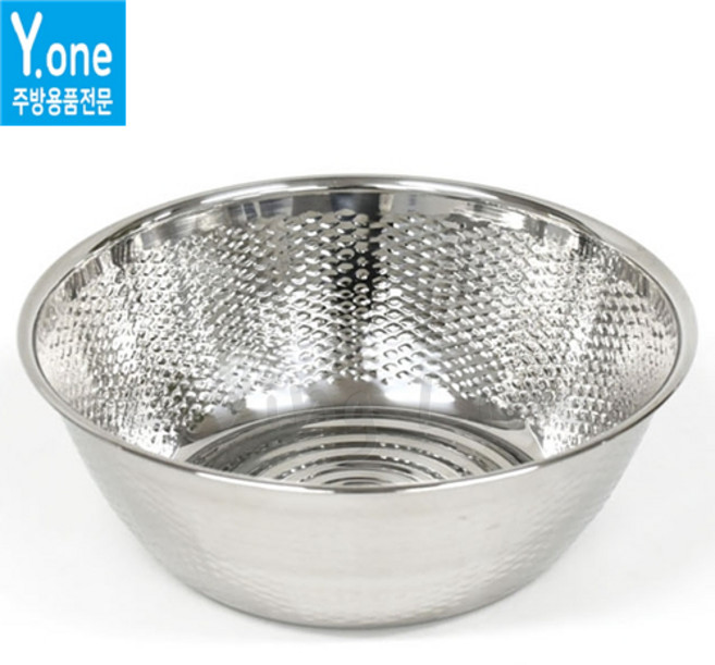KI 국산 고급 엠보 쌀바가지 쌀함박 믹싱볼 스텐보울 다라이 야채 과일 세척볼 양푼이, 1개
