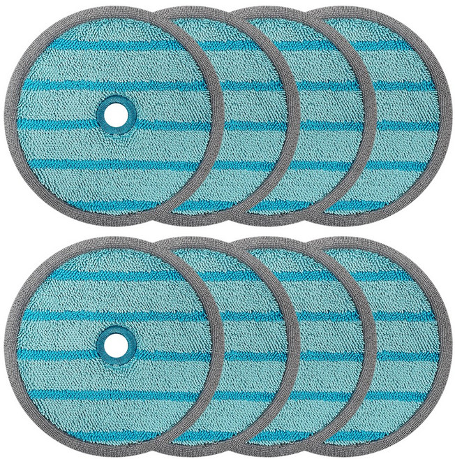 삼성제트 청소기 물걸레키트 가운데 홀 있는 물걸레 패드 극세사 리필 걸레 파랑색 세트 구성, 삼성제트(파랑색), 4세트