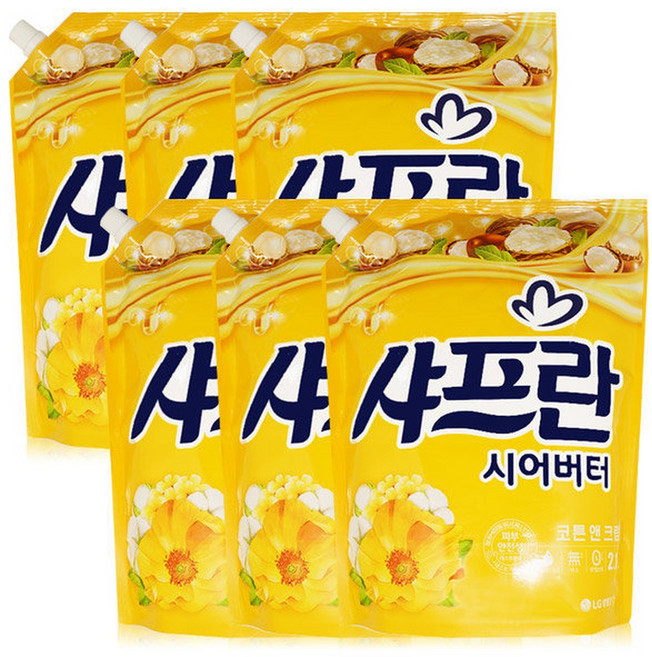 샤프란 코튼앤크림 2100ml x 6개, 2.1L