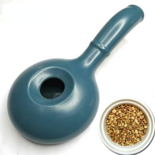 가정용 볶음 기계 멀티 로스터 커피 로스팅 베이킹 세라믹 홈 포트 핸드 크랭크 콩 무료 원두 개, 없음, 1개