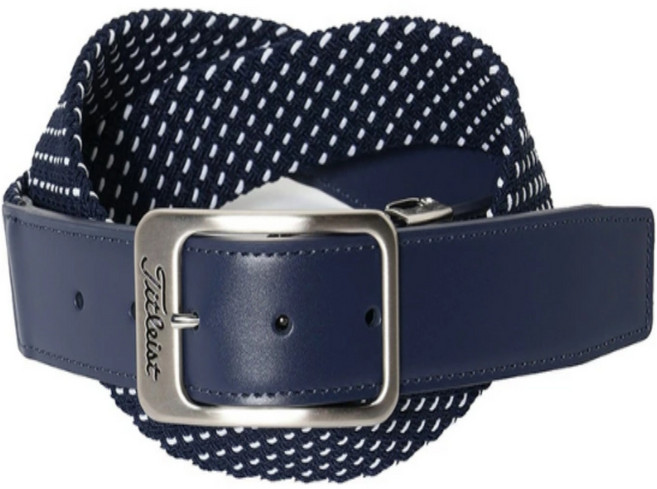 타이틀리스트 벨트 남성 스트레치 메쉬 벨트 25 SS, 1개, 네이비화이트