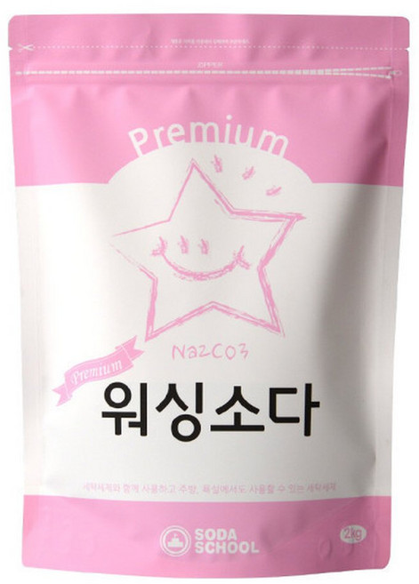 미국산 천연 프리미엄 워싱소다 대용량 2kg / 탄산소다, 1개