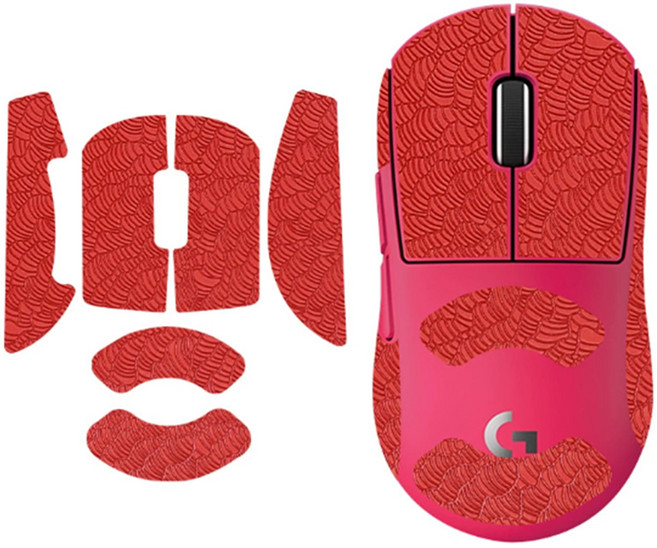 BSG 지슈라2 미니 전용 그립테이프 풀커버 G PROX SUPERLIGHT 2C 논슬립패치 BTL, 레드