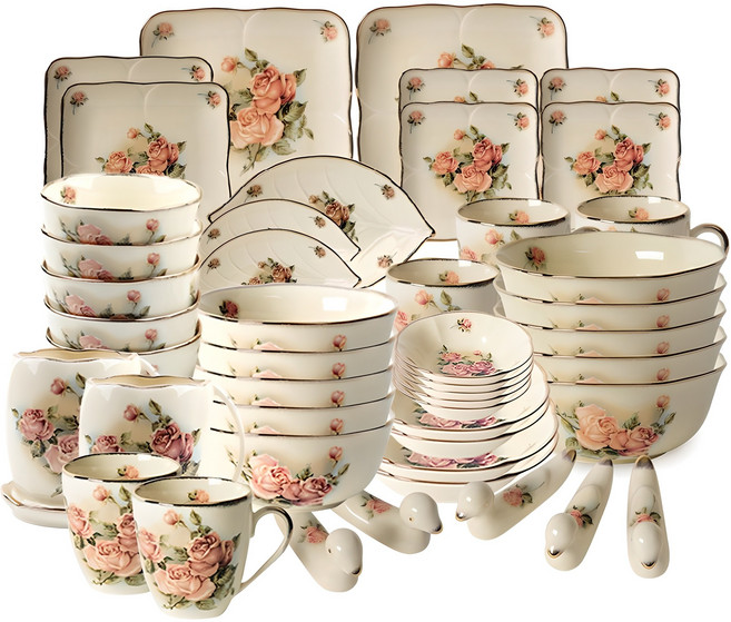 퀸로즈 5인 홈세트 47p, 아이보리, 14종