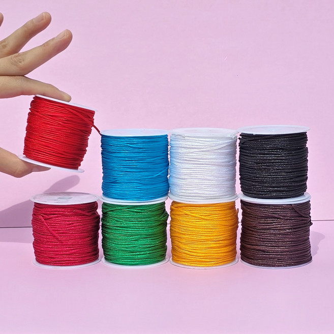 1.5mm 두께감있는 매듭실 팔찌 목걸이 만들기 전용 나일론실