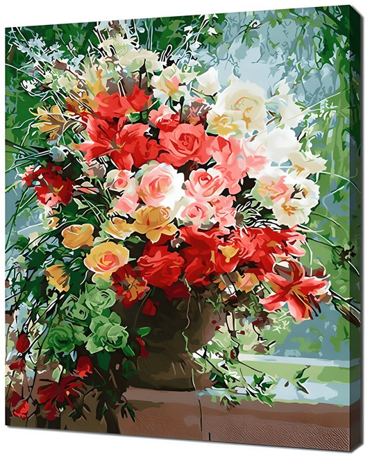 에코솔 꽃들의 향연 DIY 명화그리기 FX1659, 혼합색상, 1개