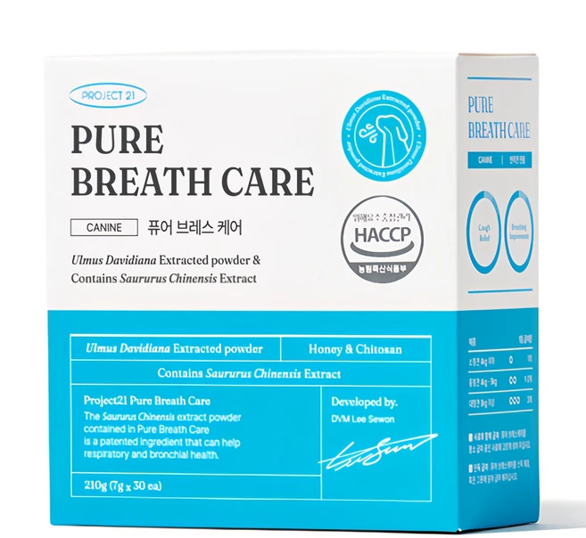 프로젝트21 강아지 퓨어브레스케어 영양제, 210g, 호흡기/기관지, 1세트 - 쿠팡
