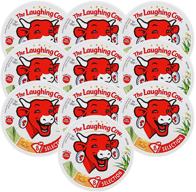 래핑카우 세모포션 에멘탈&허브 8P 120g 10개