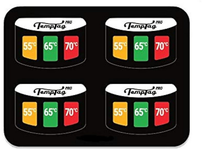 완벽한 우유 프로팅을 위한 템프태그 프로 우유 팩 u2013 전문가용 온도 표시 스티커 u2013 재사용 가능하고 사용하기 쉬운 u2013 필수 바리스타 및 커피 애호가를 위한