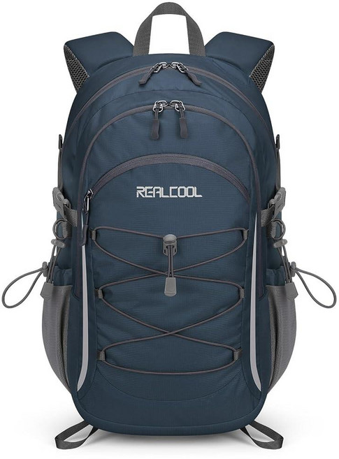 RealCool 남성 여성용 하이킹 백팩 20L 경량 방수 여행 캠핑 백팩 하이킹 데이팩 사이클링 러닝용 블루
