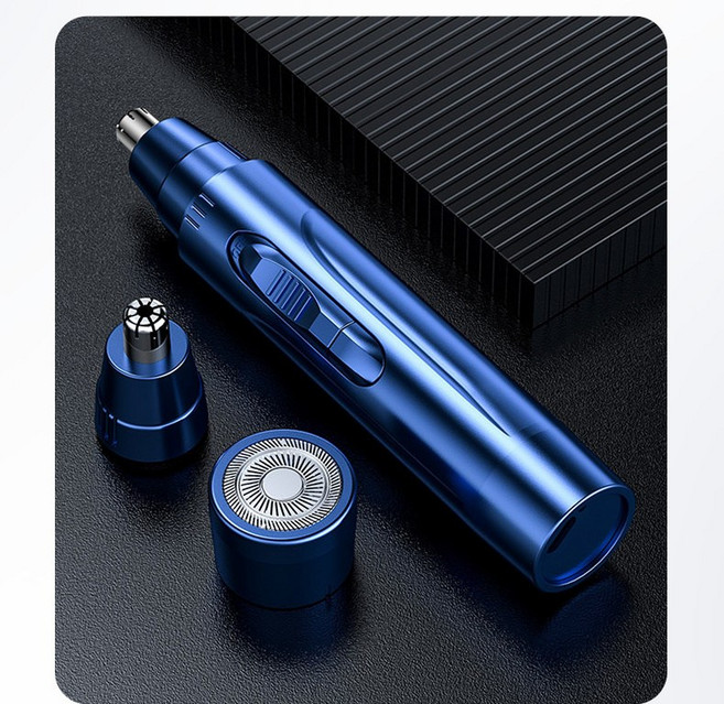 充電款男士鼻毛修剪器鼻毛器電動剃男用去刮剪刀水洗設計續航剃鬚, YD-108【充電鼻毛器】, 藍色