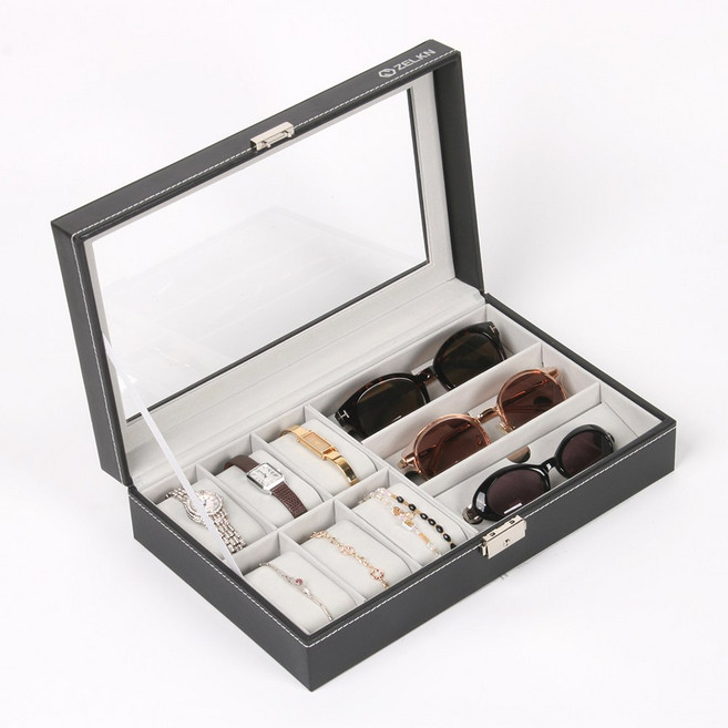 젤큰 솔리드 9구 안경 시계보관함