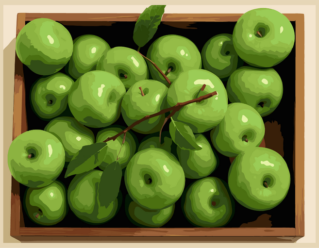 온메이드 DIY 명화그리기 그림그리기 세트 MD-220, 1개, 24 재물운 청사과