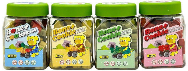 저알러지 야채 과일 비건 영양 간식 레이지독 본쿠키 4종, 1개, 180g, (시금치/브로콜리)