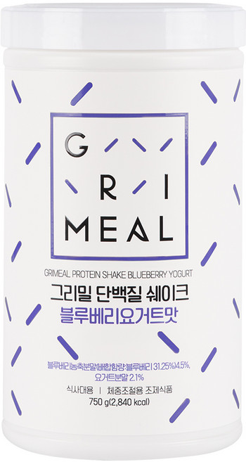 그리밀 단백질쉐이크 블루베리요거트맛, 750g, 1개