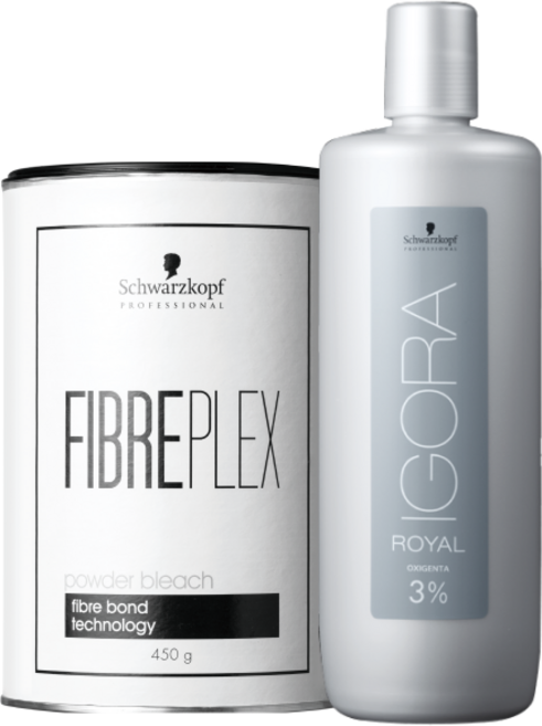 슈바츠코프 파이버플렉스 파우더블리치 탈색약 450g + 산화제 1 000ml 증정, 이고라 OXIGENTA 3% 1000ml