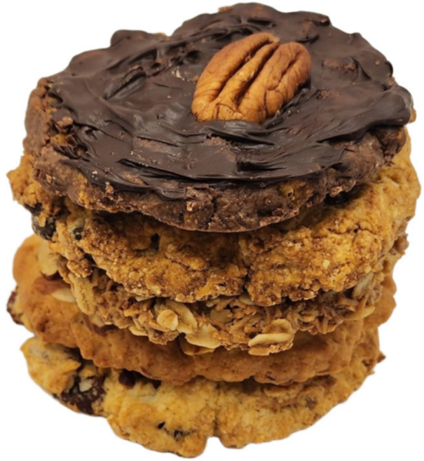 맨시니스 수제 쿠키 저당 개별포장 카페납품 쿠키 달지않은, 15개세트(종류별 3개씩), 1세트, 675g