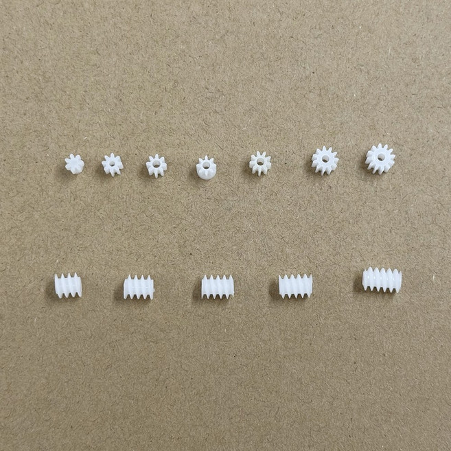 10pcs 0 5M 플라스틱 기어 8/9/10/11/12T RC 모델 자동차 1mm/1 5mm/2mm 샤프트 모터 피니언 6mm 웜 헬리컬, Worm Gear 6x6x1mm