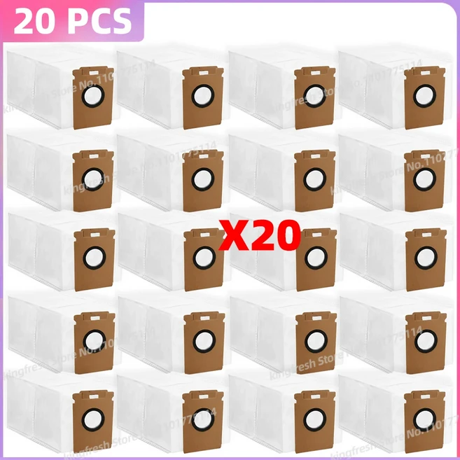 로보락 Roborock H60 HUB ULTRA Hub Pro 호환 교체용 먼지봉투 및 액세서리, 01 20 Bags