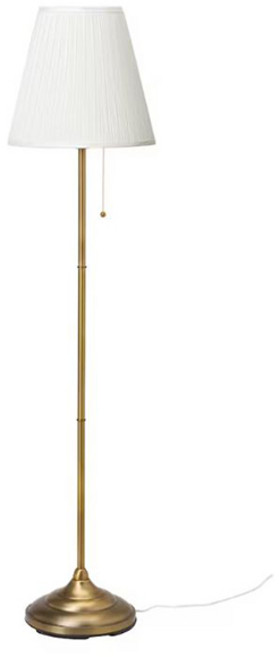 이케아 장스탠드 무드등 거실 오르스티드 (LED전구증정), 황동