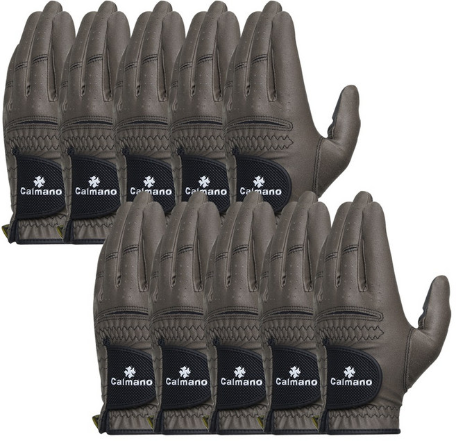 칼마노 극세사 남성용 골프장갑 브라운 왼손착용 10장세트