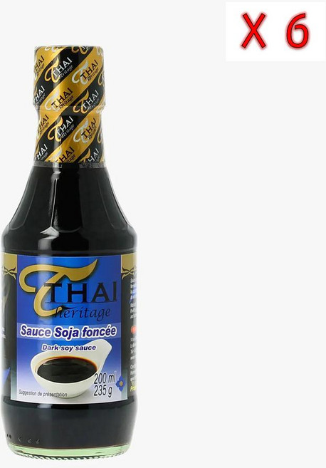 타히 헤리테이지 다크 소이 소스, 6개, 235g