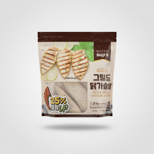 코스트코 수지스 그릴드 닭가슴살 1.25kg아이스포장, 1.25kg, 1개