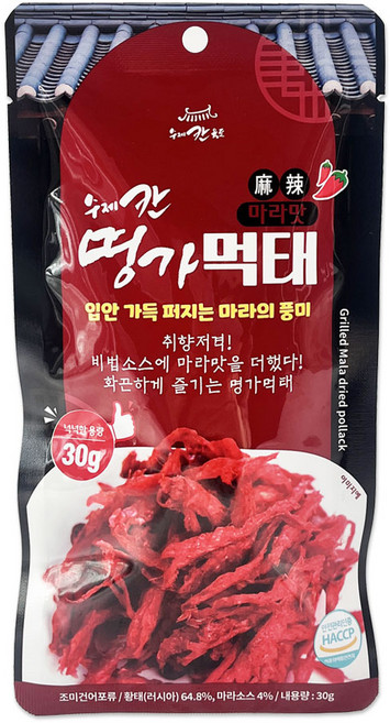 수제칸 명가 마라맛 먹태구이, 30g, 3개