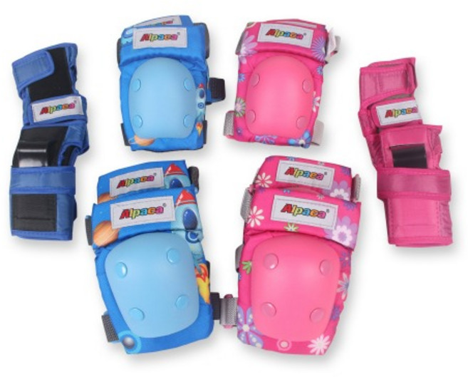 알파카 유아 아동 어린이 보호대 인라인 킥보드 보호장비, 핑크, 1개