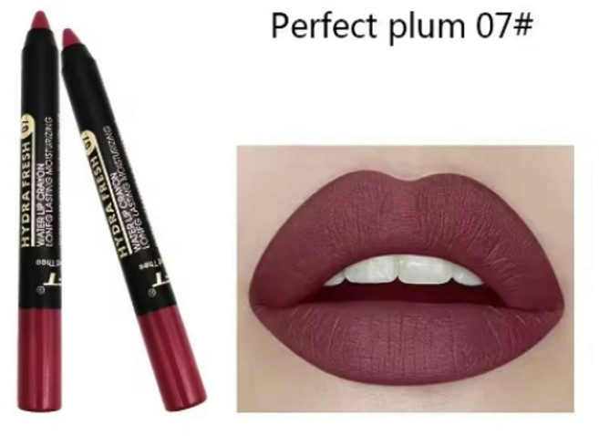 립글로즈 립틴트 립밤 립라이너 잘 지워지지 않는 착색 타투 립스틱 틴트 벨벳 미스트 립 라이너 펜슬 매트 펜 오래 지속되는 방수 립글로스 매력적인 레이디 컨투어 메이크업 도구, 07, 1개
