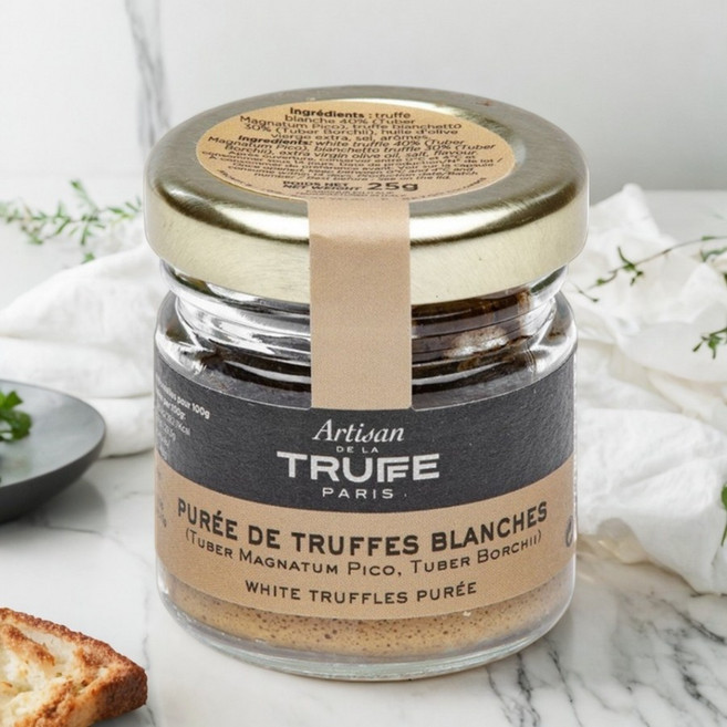 프랑스 파리 아르티장 드 라 트뤼프 화이트 트러플 퓨레 스프레드 소스 25g, 1개