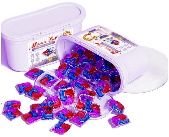 맘스럽 울트라 라벤더 8배 초고농축 대용량 캡슐세제 실내건조 16gX100개입 3in1 명품향수, 100개입, 2개