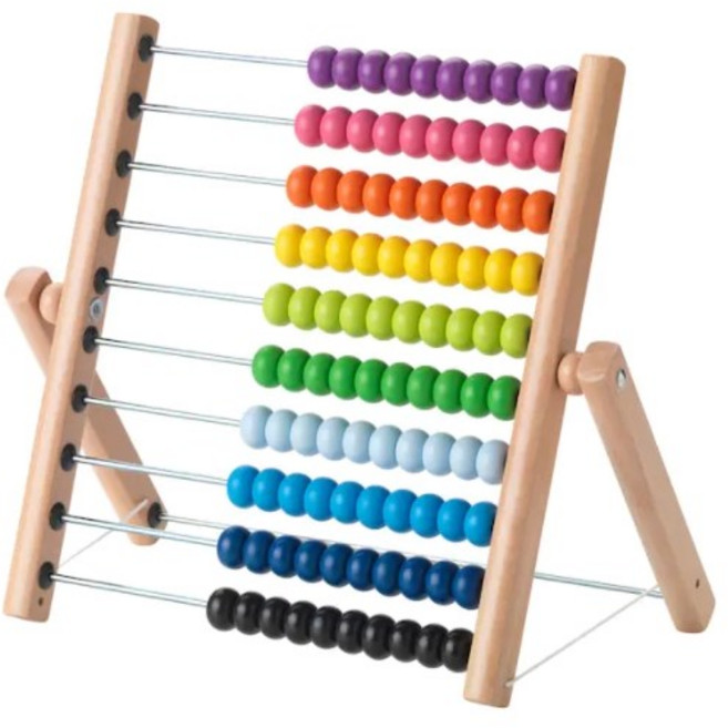 이케아 물라 주판 숫자놀이 원목장난감, 일반포장